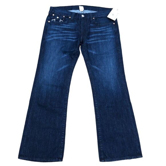 Brand New True Religion Jeans Size 40 BOOTCUT RAINBOW Blue - Picture 3 of 10
